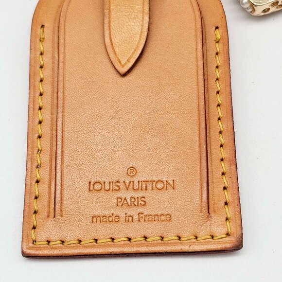 Authentic Louis Vuitton Luggage Tag with Unbranded Keycharm, Keychain - Picture 6 of 6